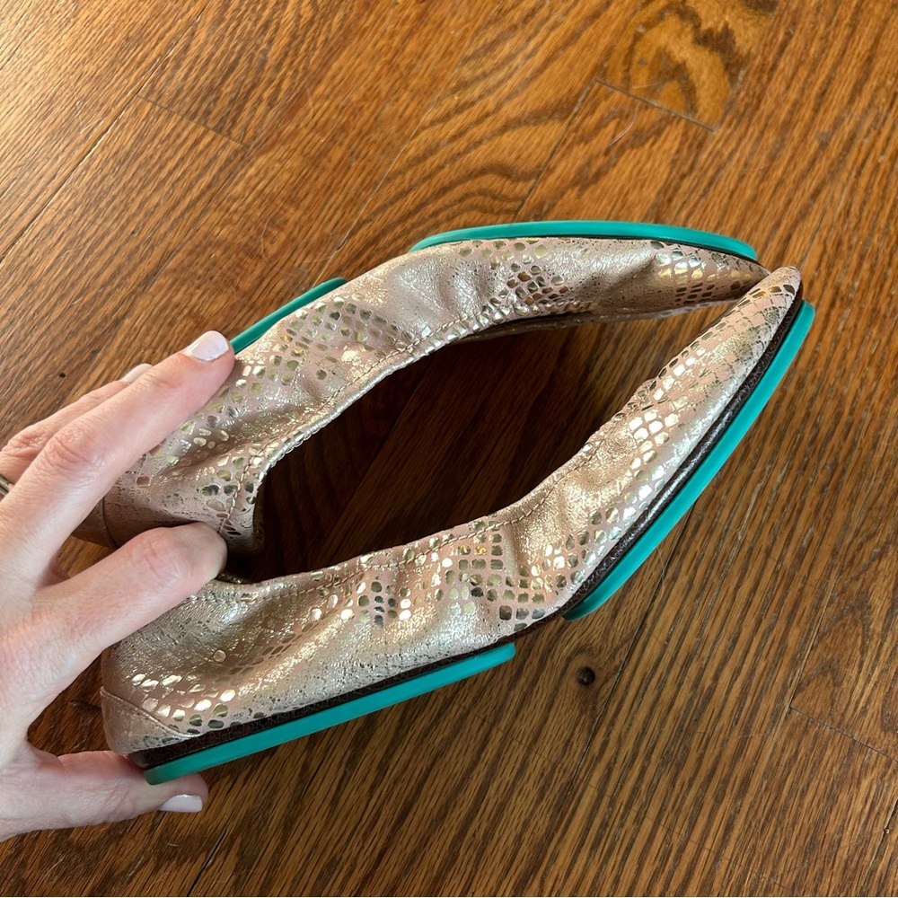 TIEKS | Romantic Blush metallic snakeskin | Sz 9 - Picture 4 of 8